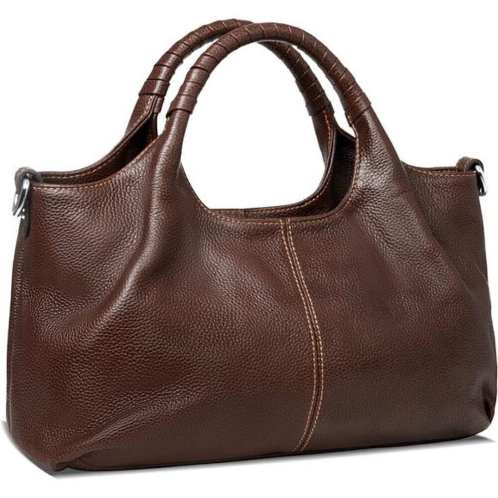 🆕Women Coffee Genuine Leather Shoulder Bags Purses Satchel Designer Handbags - Picture 2 of 8